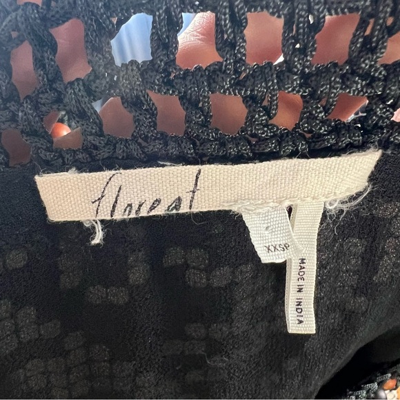 3/$30 🍂 Anthropologie Floreat Abelia Tribal Print Dress Black Multicolored - Picture 9 of 10